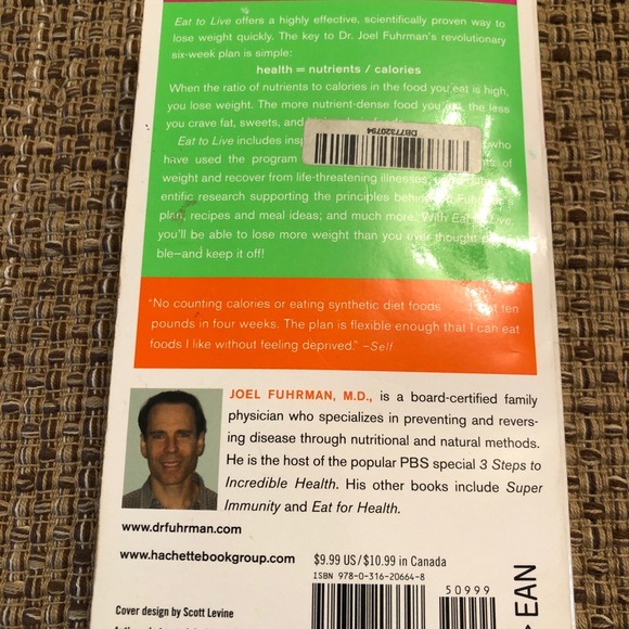 ***4 for $15*** Book - used but in good condition. Eat To Live - Picture 3 of 10